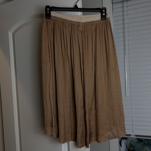 ARITZIA X LE FOU BEIGE PLEATED SKIRT - Picture 2 of 2